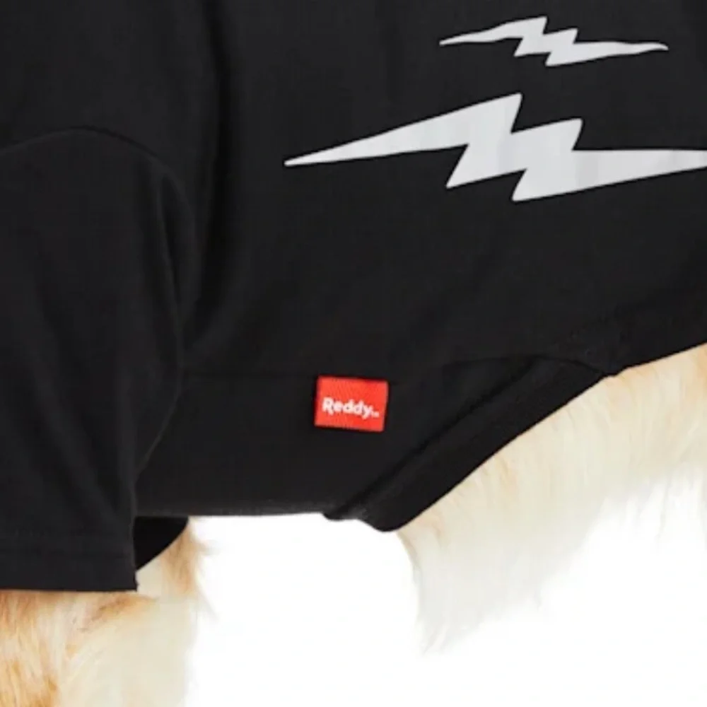 NWT reflective lightening bolt dog tee t-shirt XXXL